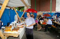 Gerald etwas nass von einer Regendusche