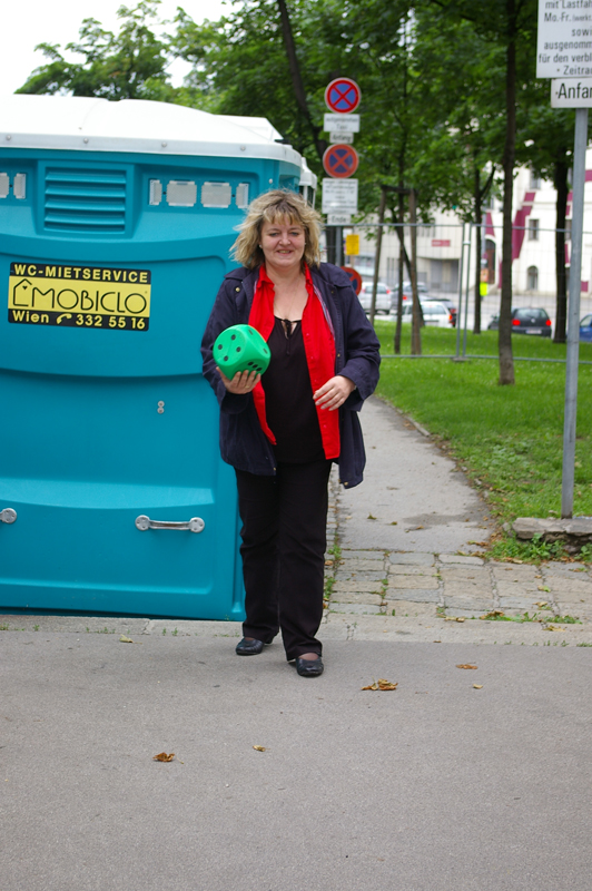 Beatrix  w�hlt eine andere Wurfrichtung