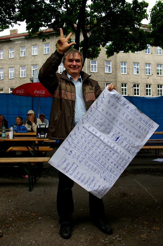 Reinhard freut sic �ber den dritten Platz