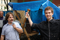 Christoph mit dem Pokal